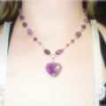 Amethyst Heart Necklace
